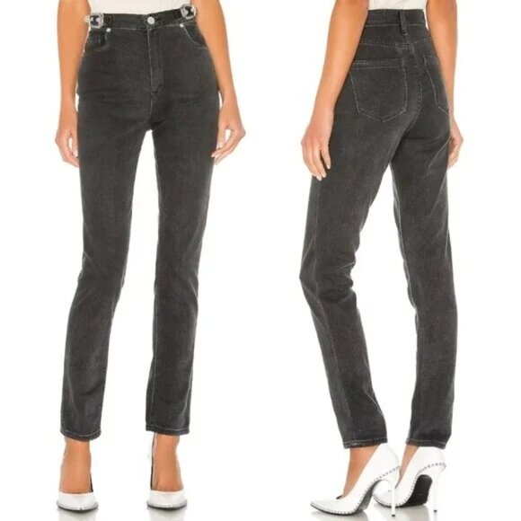 Blank NYC The Bleecker Black Buckle Ultra High Rise Skinny Jeans Size 29 - Picture 1 of 8